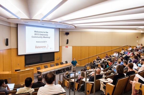 Participants gathered for opening of Dataverse Community Meeting